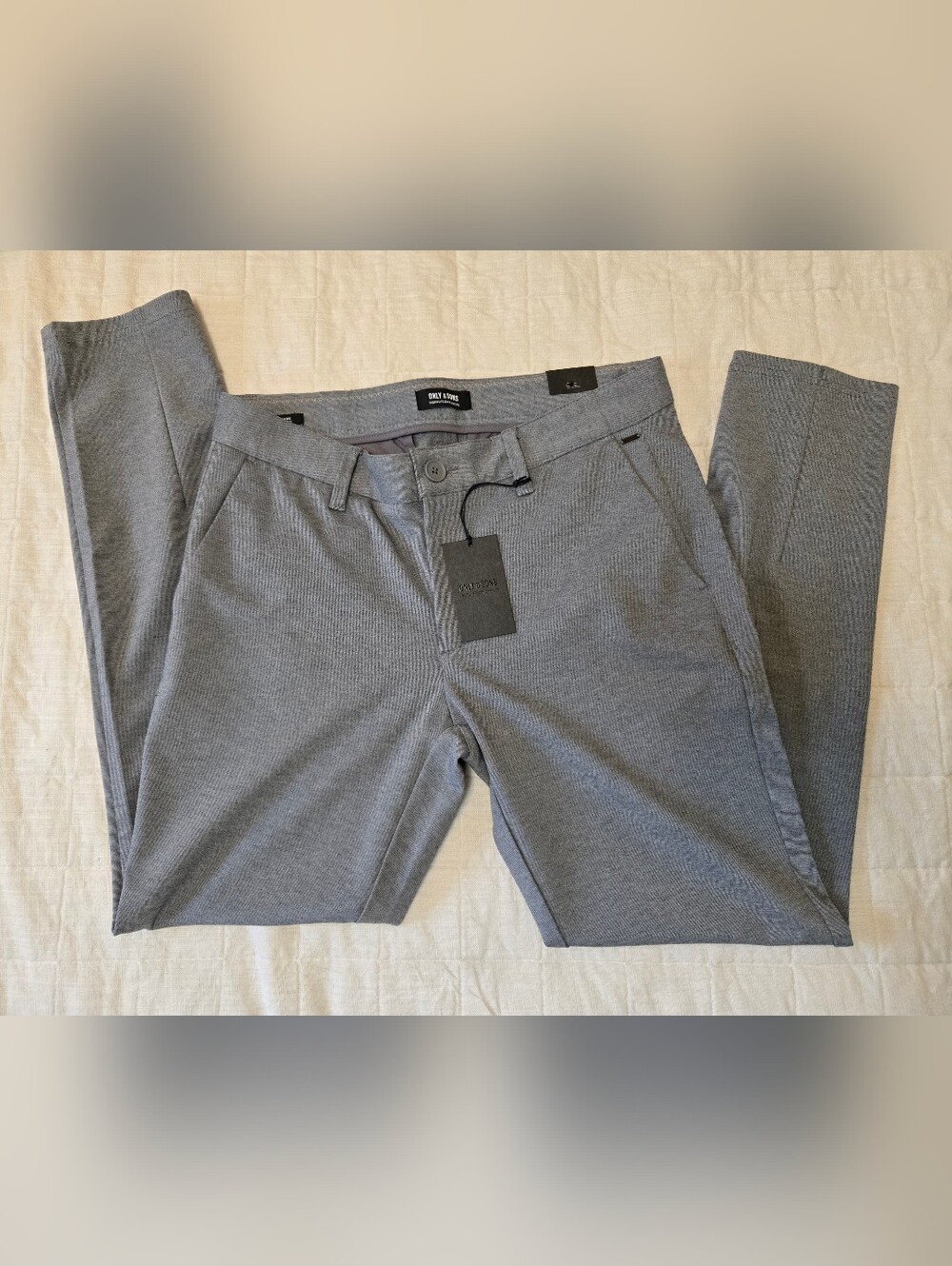NWT ONLY & SONS ONSMARK Slim Fit Chino Trousers W33/L32